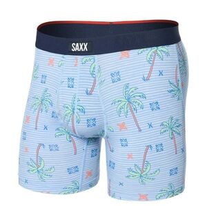 SAXX Vibe Xtra Super Soft Boxer Briefs In Palmtastic, Size Small, NWOT